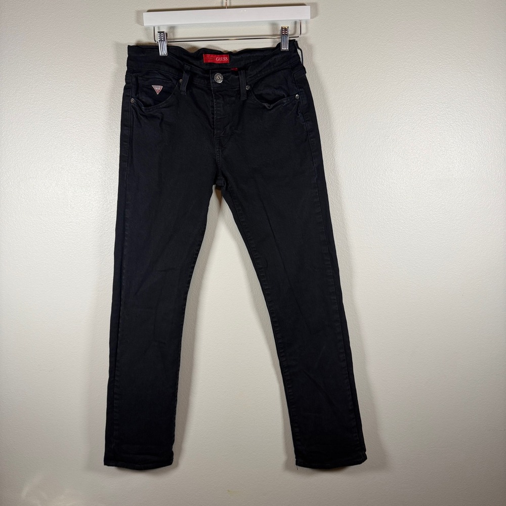 Guess Los Angeles Lincoln Slim Straight Black‎ Jeans Mens Denim Pants